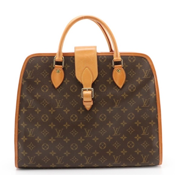 LOUIS VUITTON Rivoli Business Bag in Monogram Canvas and Vachetta Leather - GUC - Picture 1 of 11